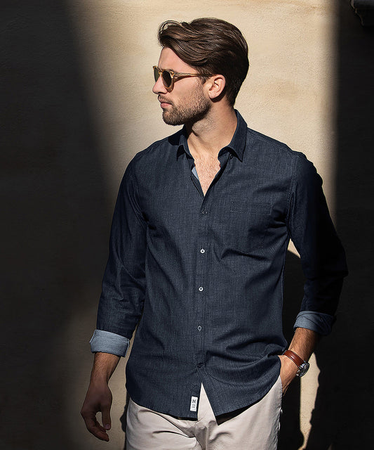 N108M Torrance modern fit – raw and stylish denim shirt