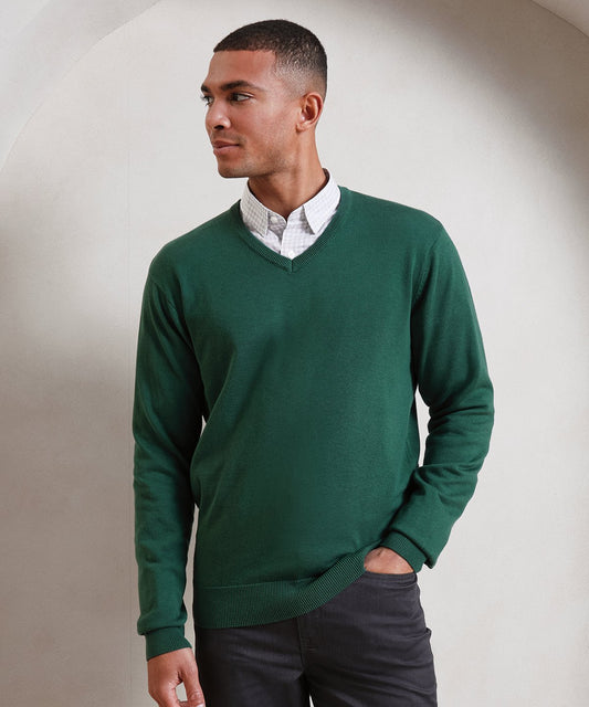 PR694 V-neck knitted sweater