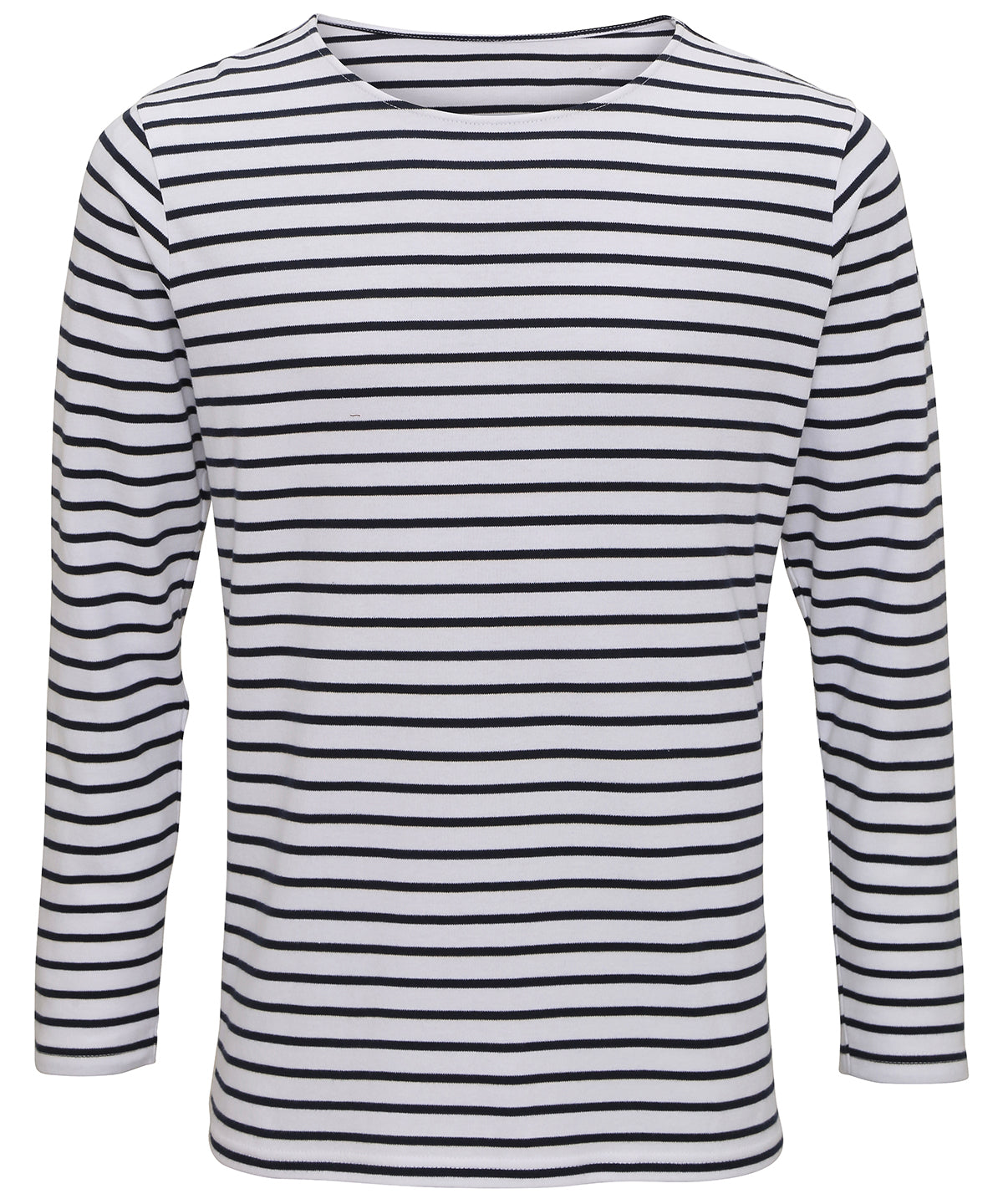 White/Navy - Men's Marinière coastal long sleeve tee