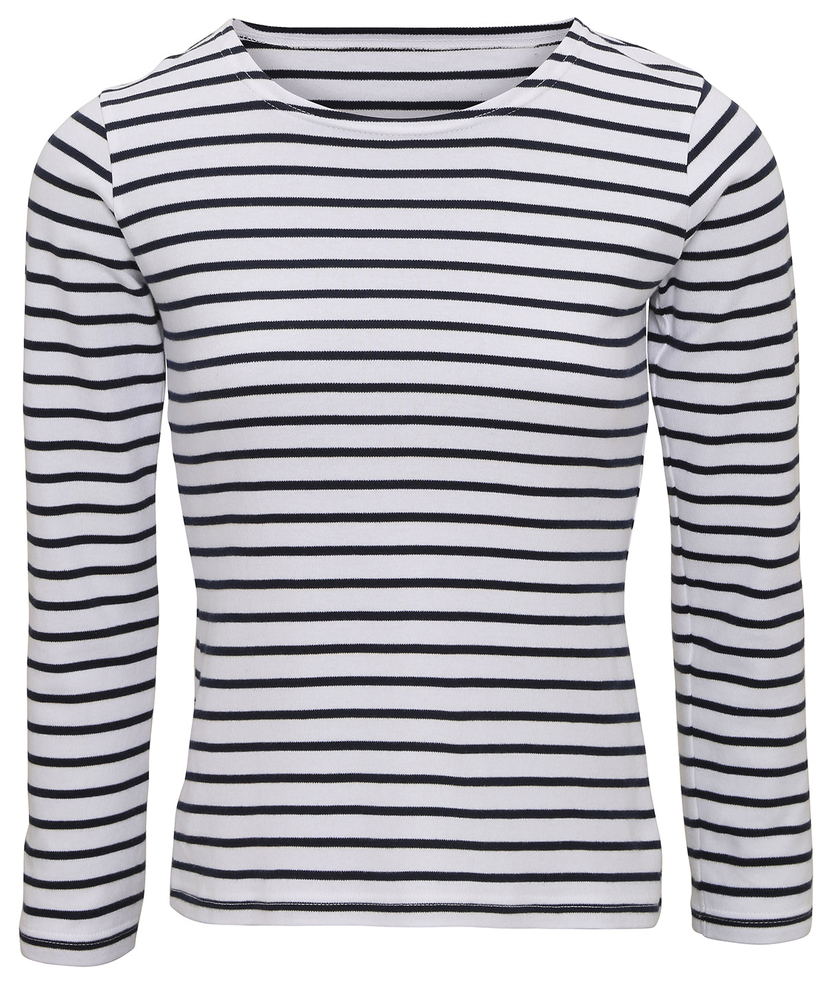 White/Navy - Women's Marinière coastal long sleeve tee