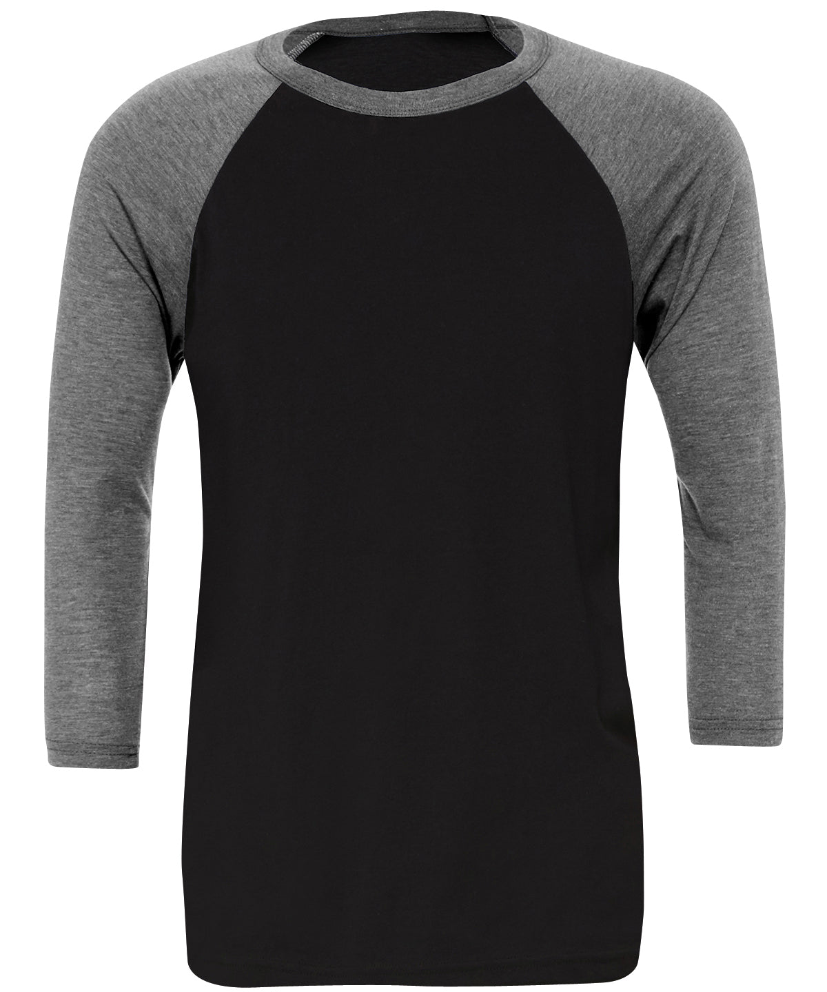 BE100 - Unisex triblend ¾ sleeve baseball t-shirt