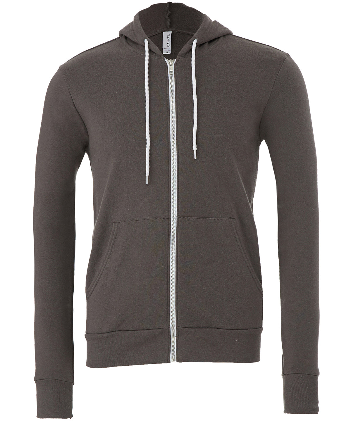 BE106 Unisex polycotton fleece full-zip hoodie