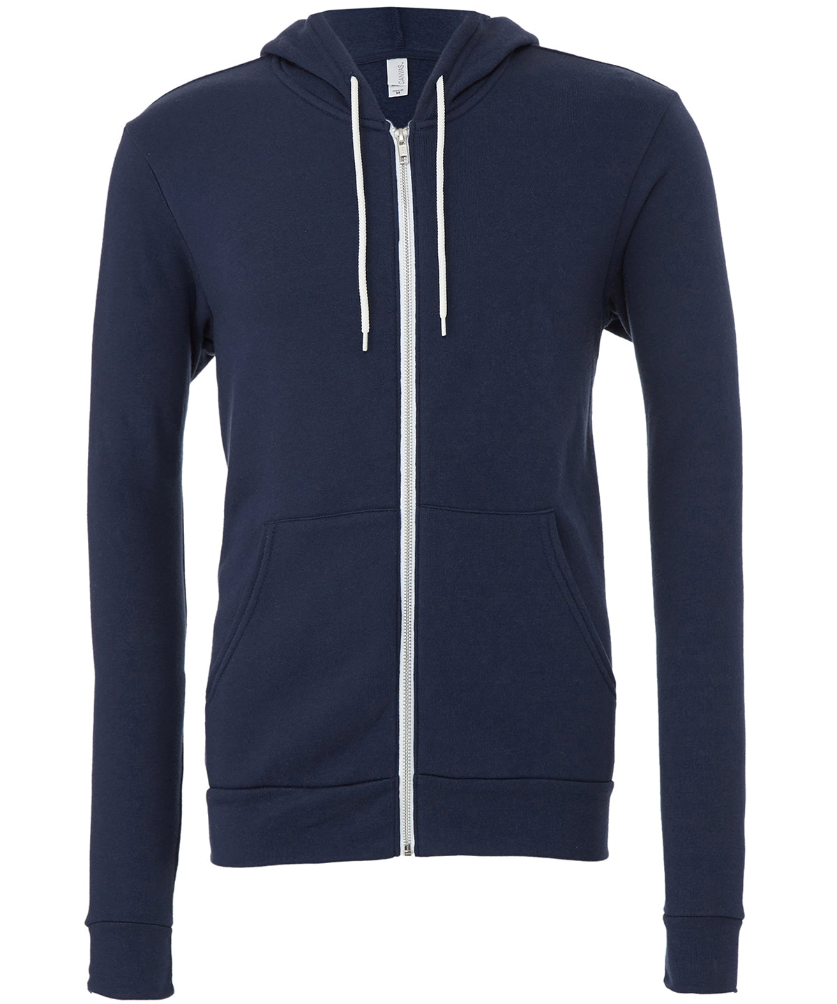 BE106 Unisex polycotton fleece full-zip hoodie