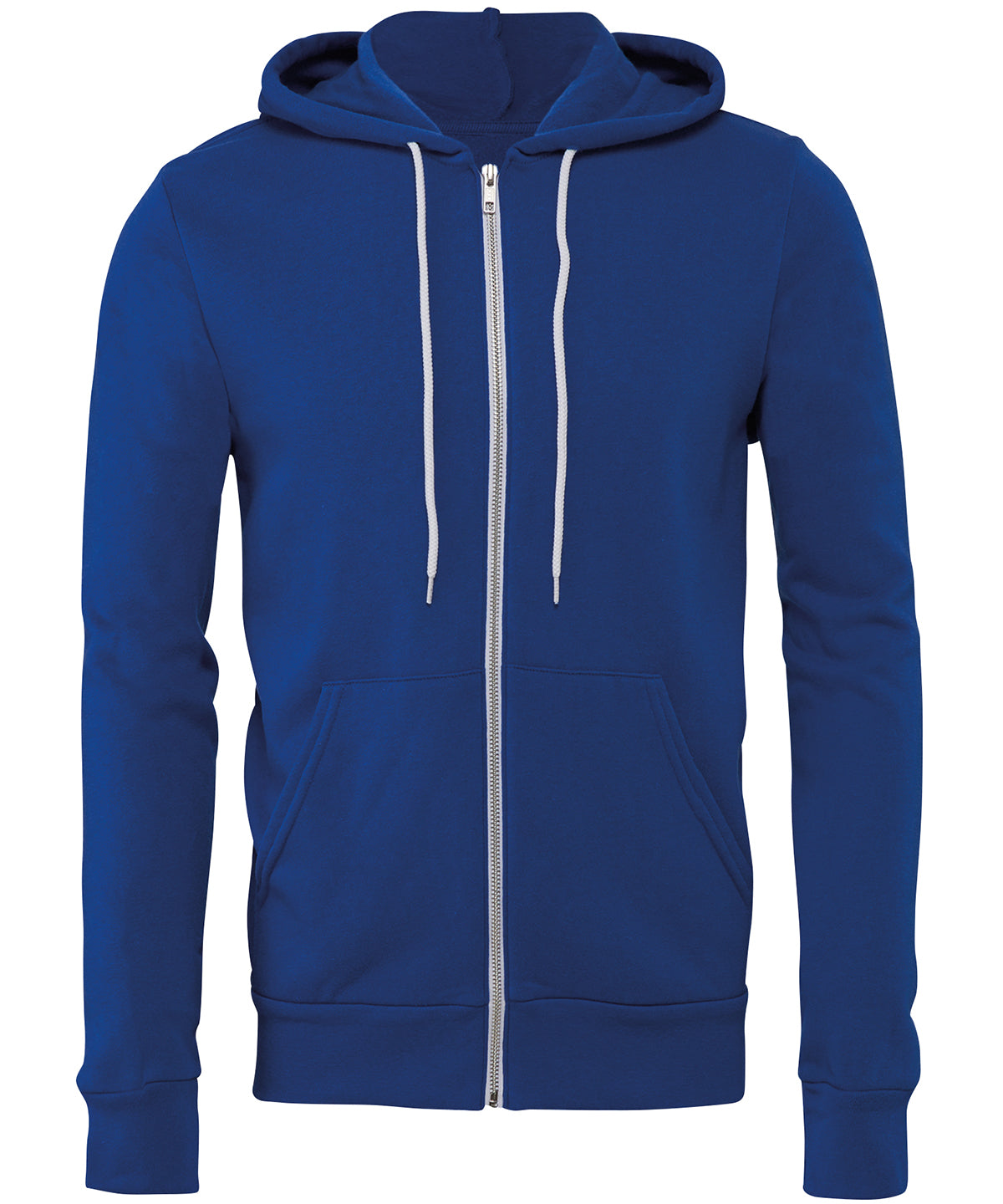 BE106 Unisex polycotton fleece full-zip hoodie