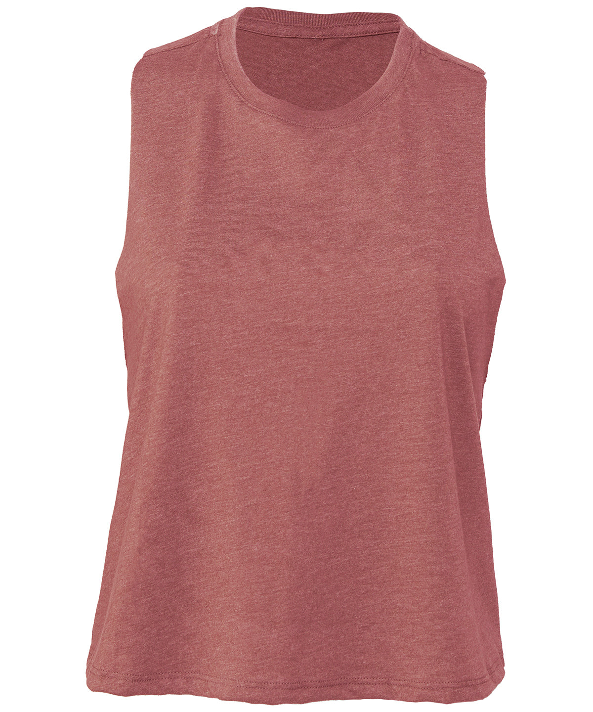 BE127 - Women's racerback cropped tank