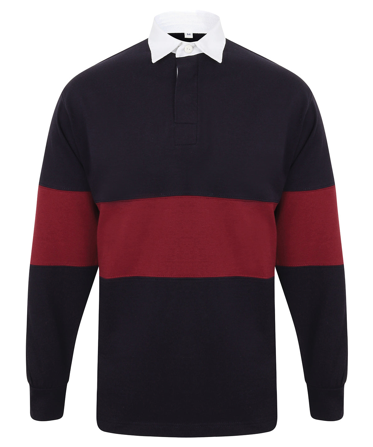 FR07M Panelled rugby shirt