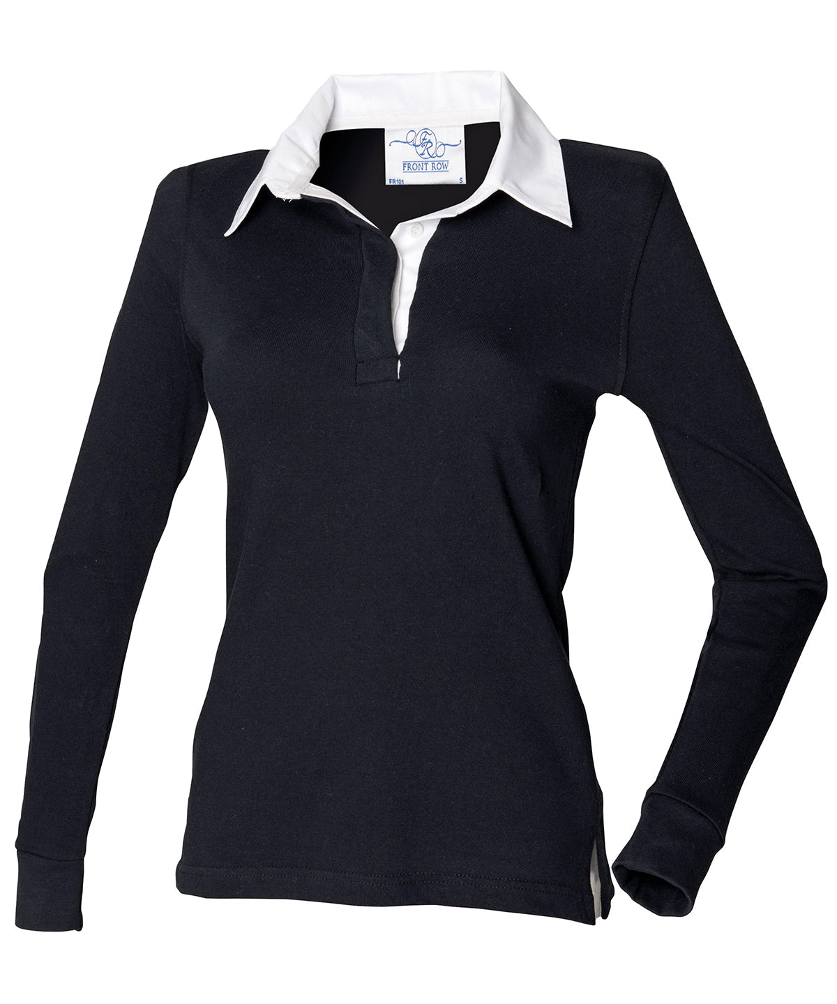 FR101 Women's long sleeve plain rugby shirt