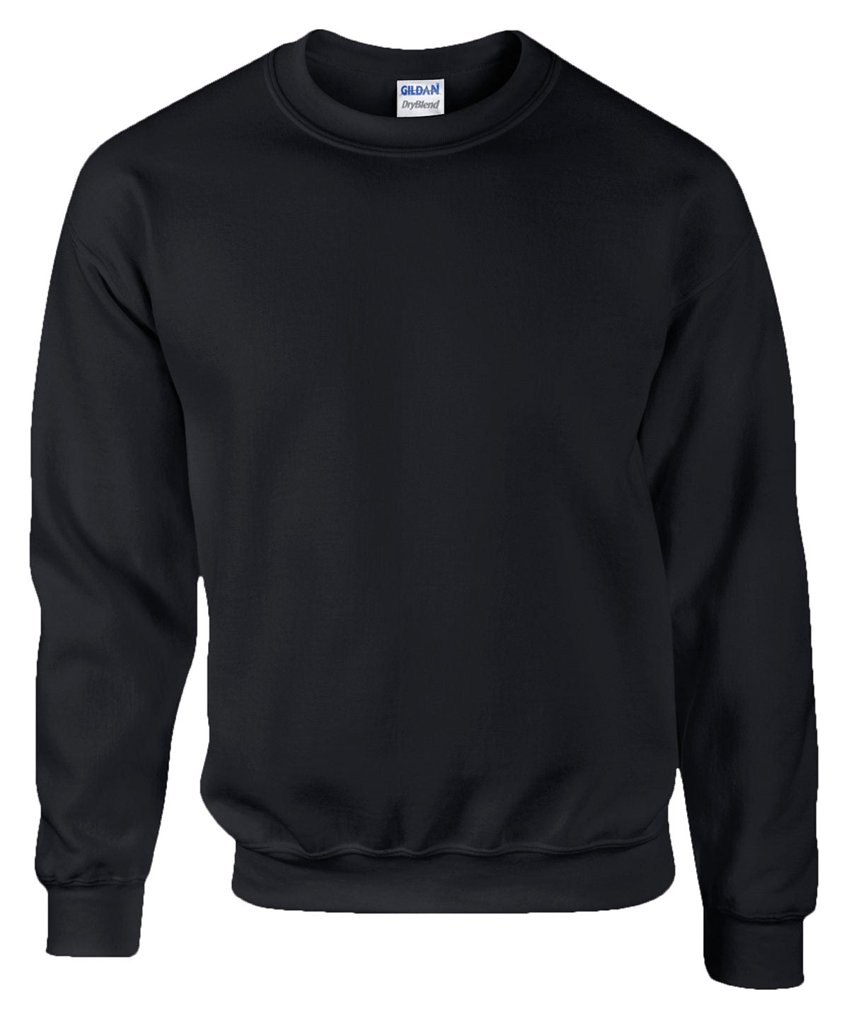 Black - DryBlend® adult crew neck sweatshirt
