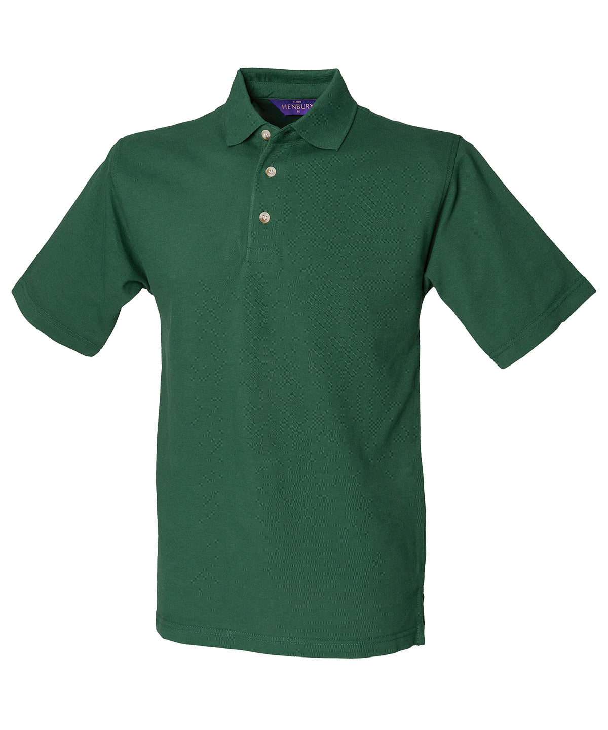 HD100 Classic cotton piqué polo with stand-up collar