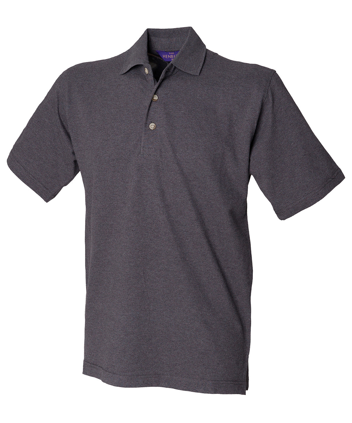 HD100 Classic cotton piqué polo with stand-up collar