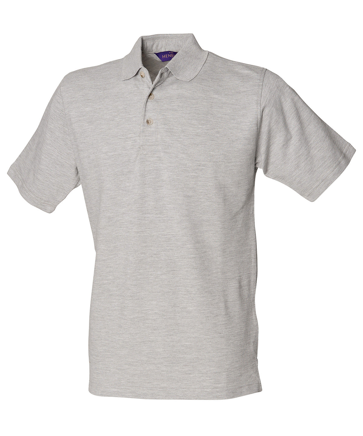HD100 Classic cotton piqué polo with stand-up collar