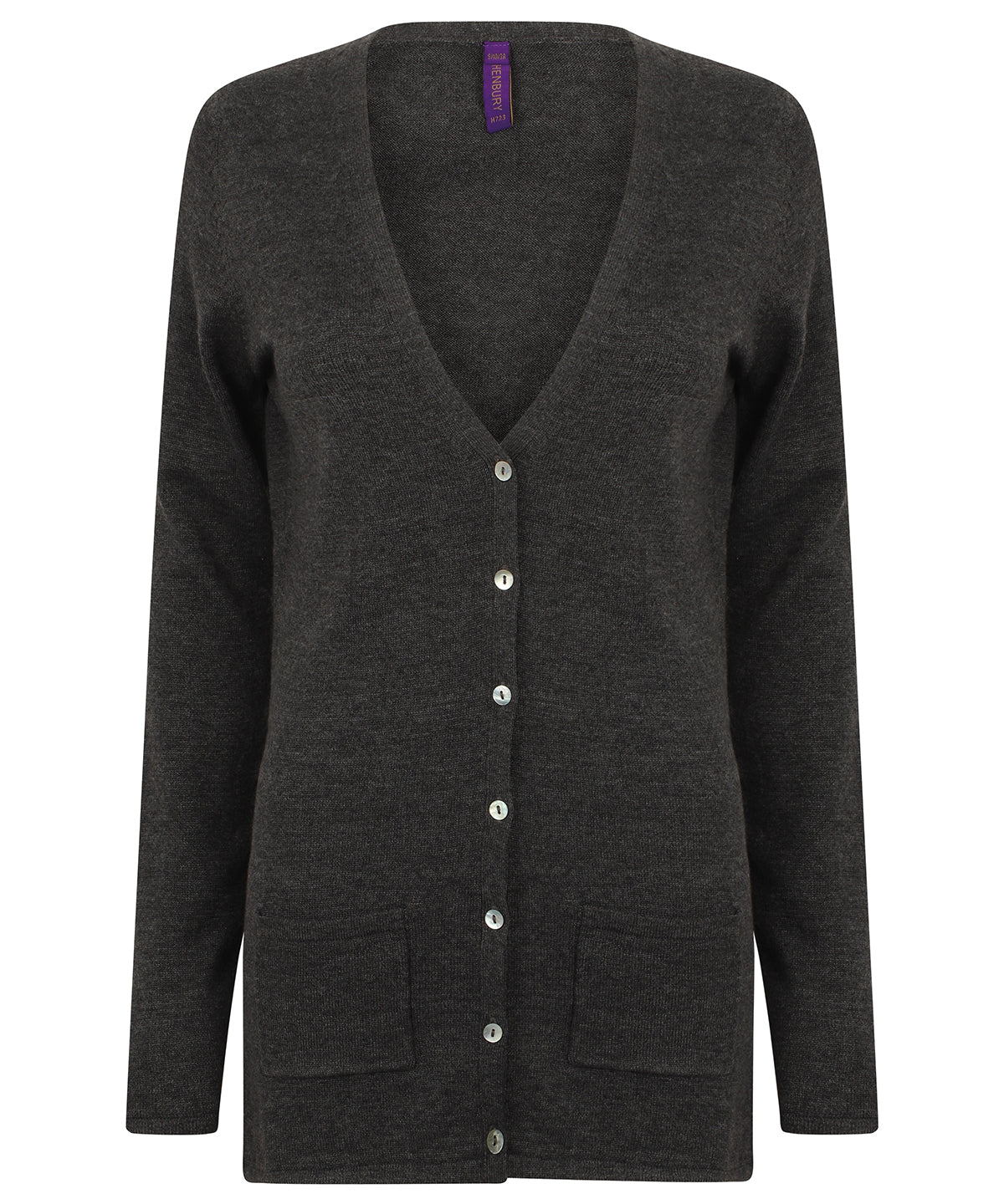 HB723  Women's v-button cardigan