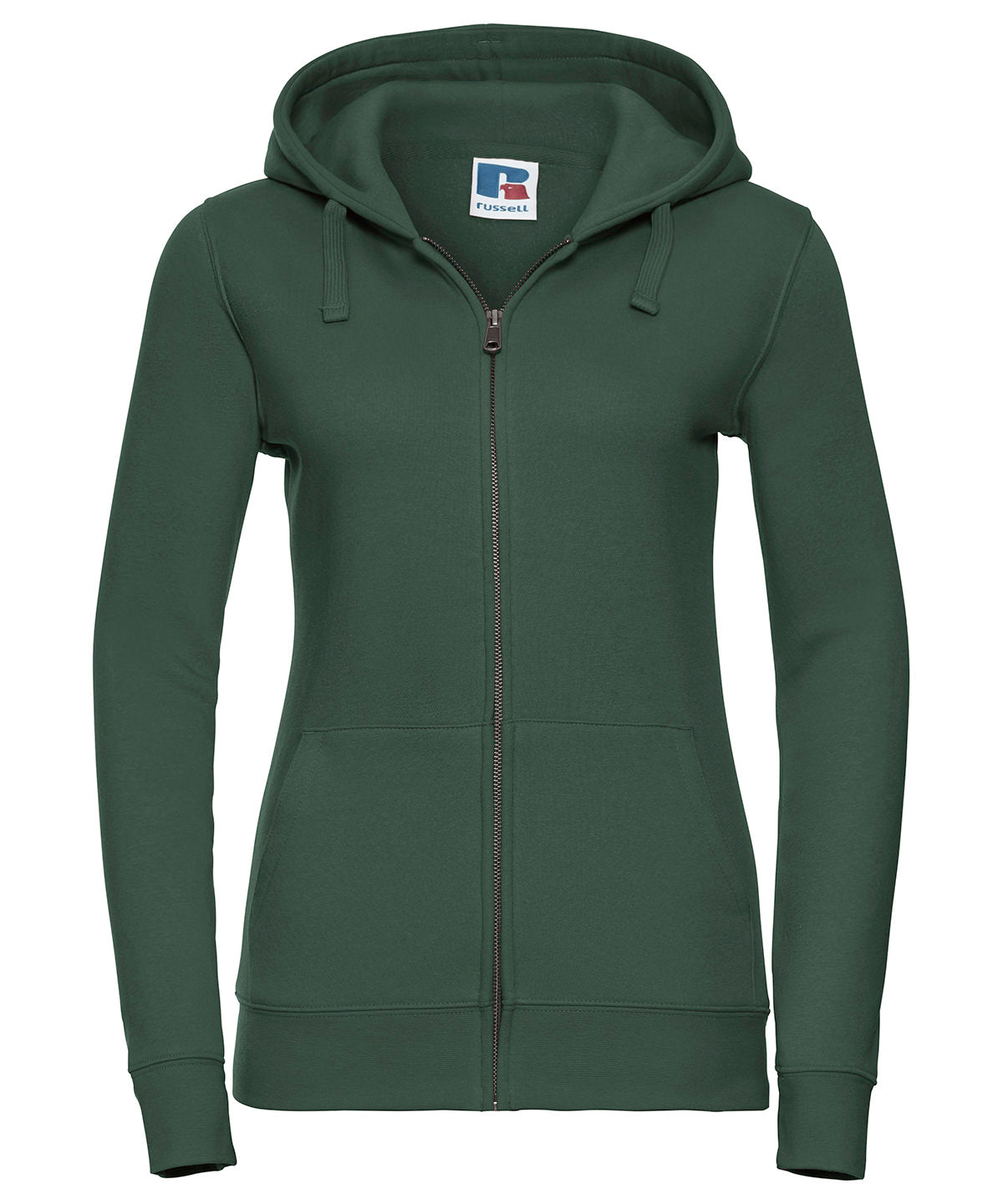J266F Women's authentic zipped hooded sweatshirt