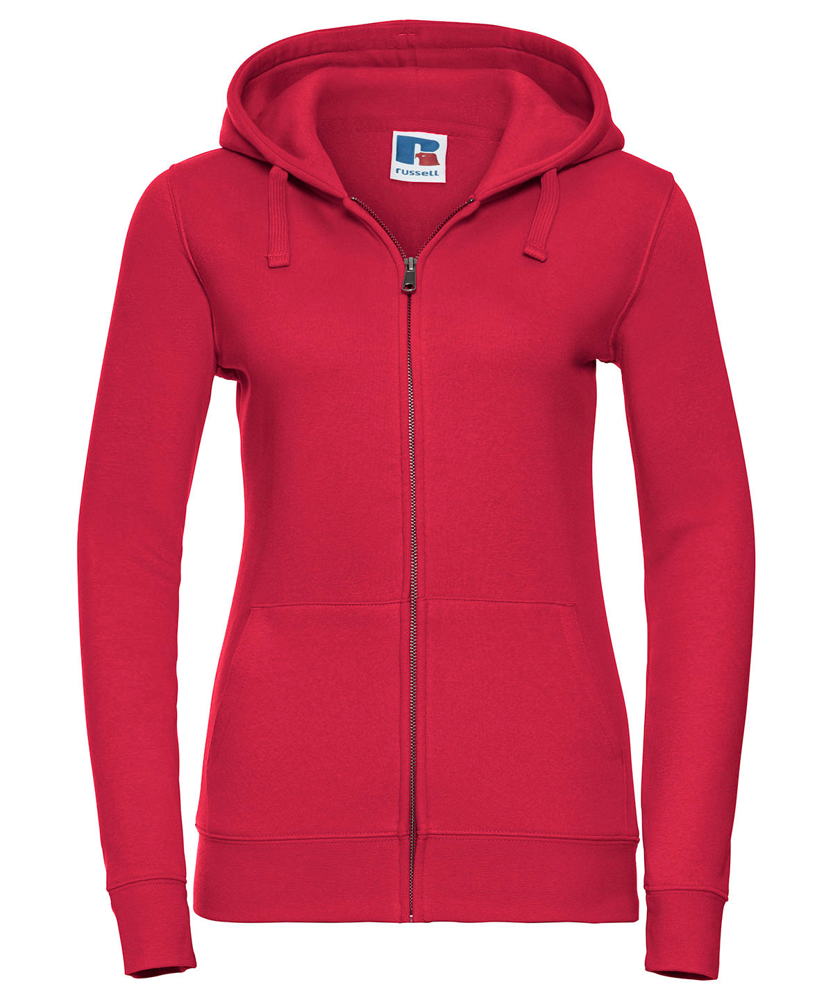 J266F Women's authentic zipped hooded sweatshirt