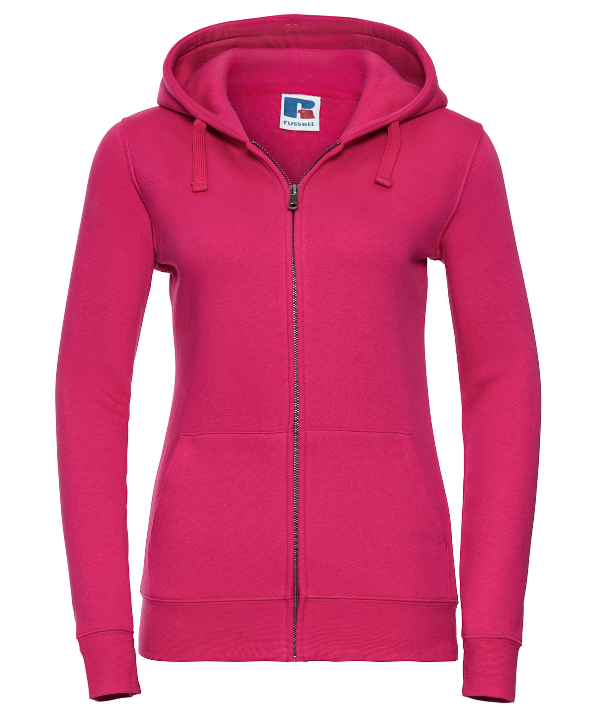 J266F Women's authentic zipped hooded sweatshirt