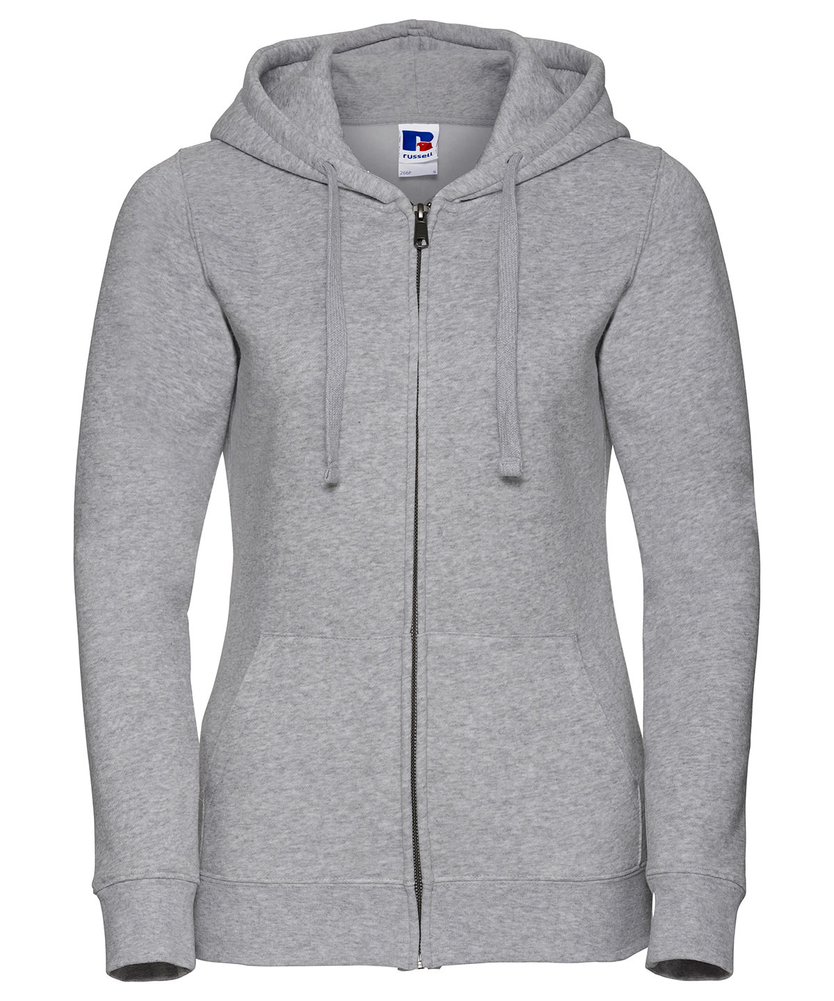 J266F Women's authentic zipped hooded sweatshirt