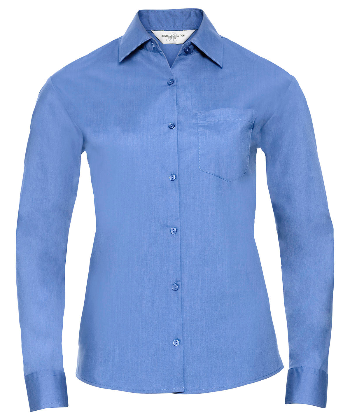 J934F Women's long sleeve polycotton easycare poplin shirt