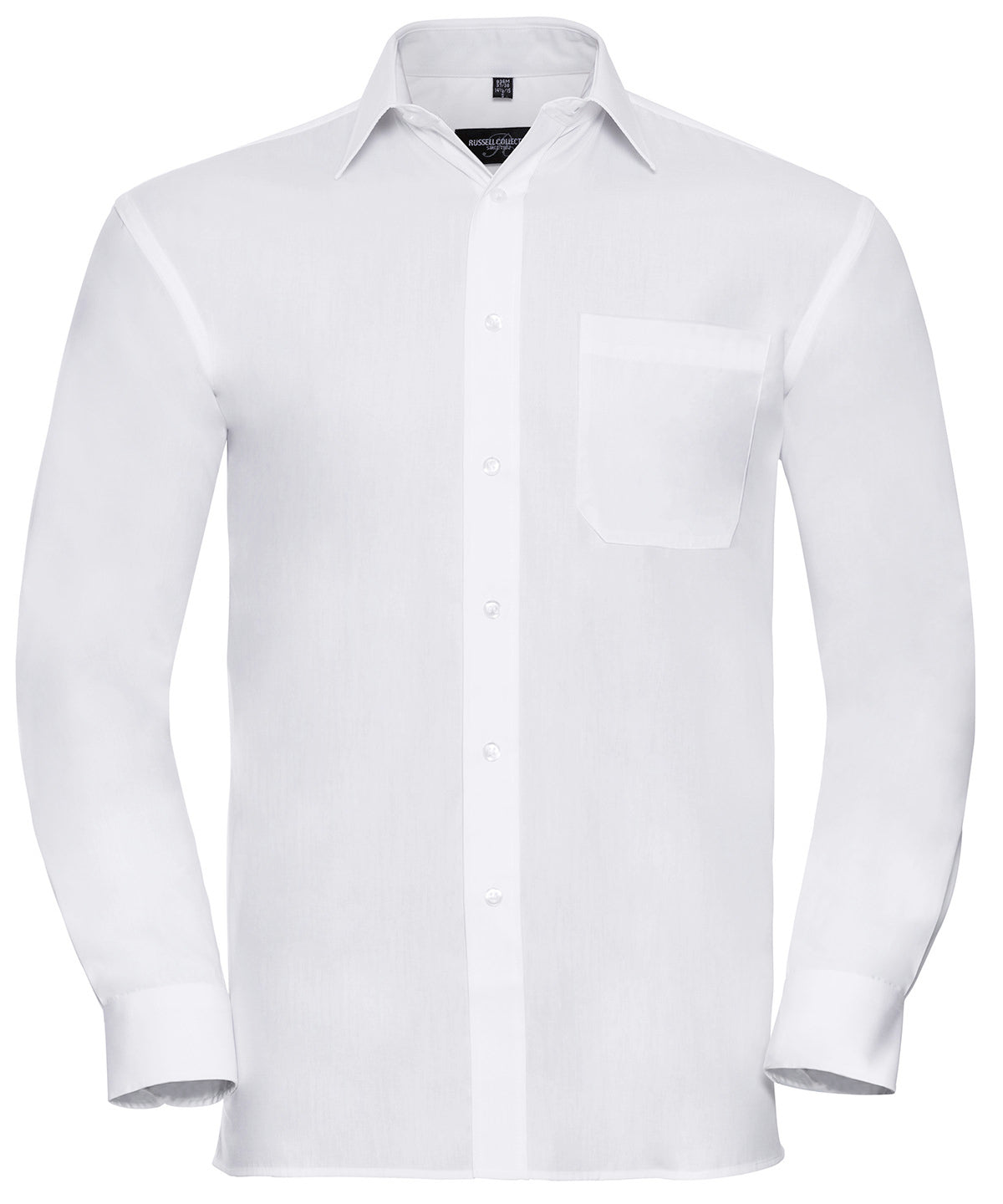 J936M  Long sleeve pure cotton easycare poplin shirt