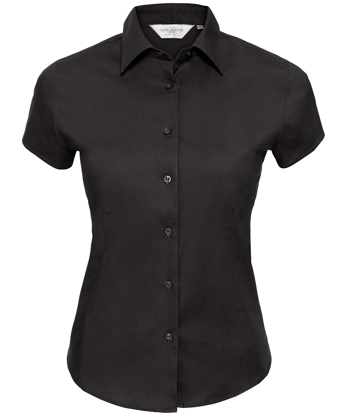 J947F  Women's short sleeve easycare fitted stretch shirt