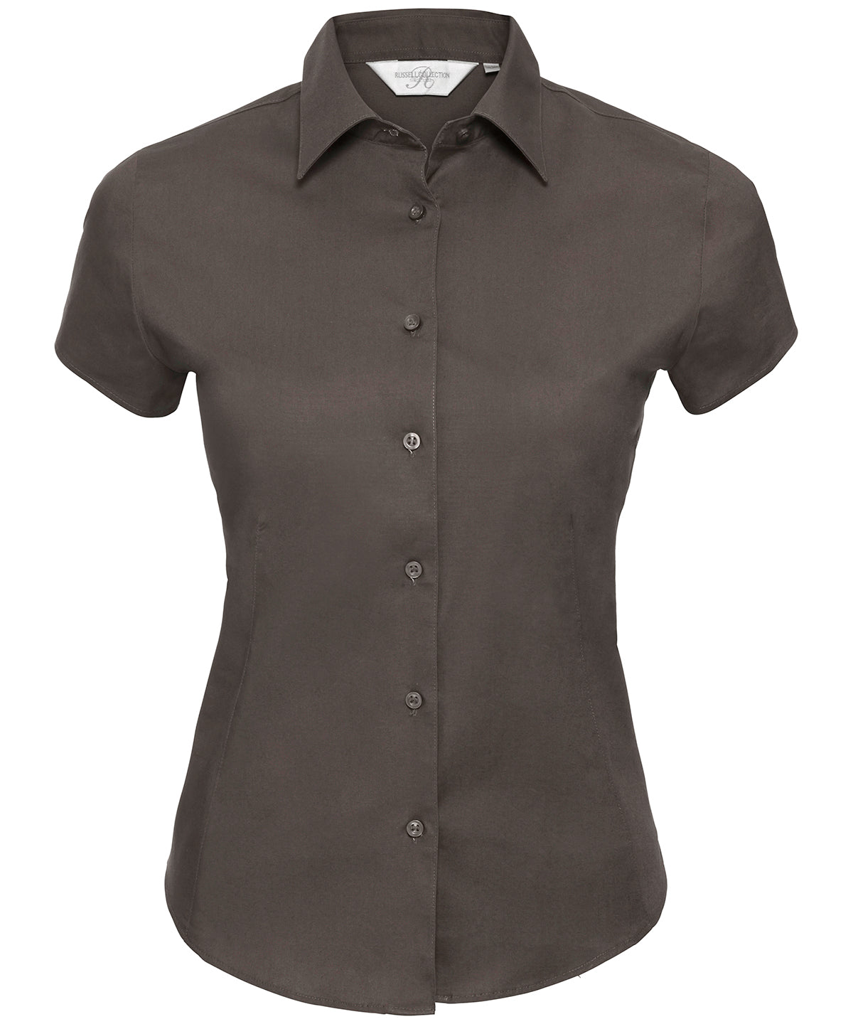 J947F  Women's short sleeve easycare fitted stretch shirt