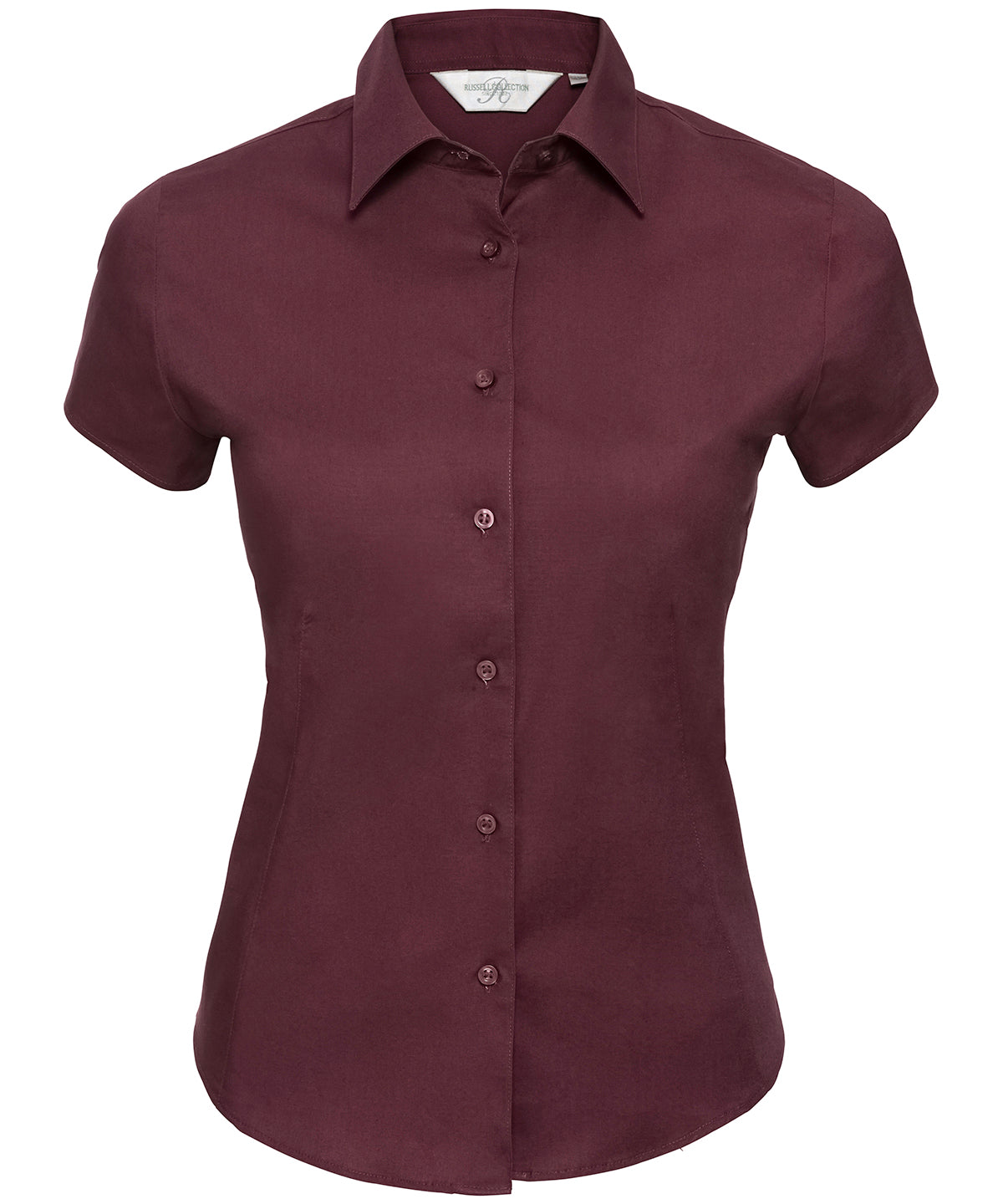 J947F  Women's short sleeve easycare fitted stretch shirt
