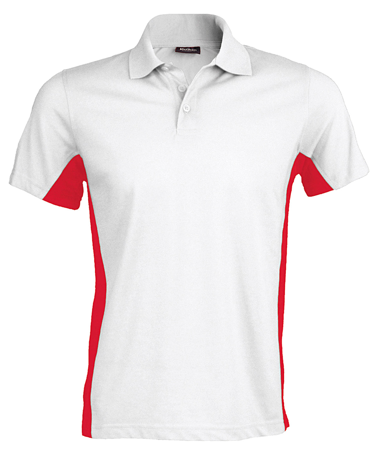 KB232 Flags short sleeve bi-colour polo shirt