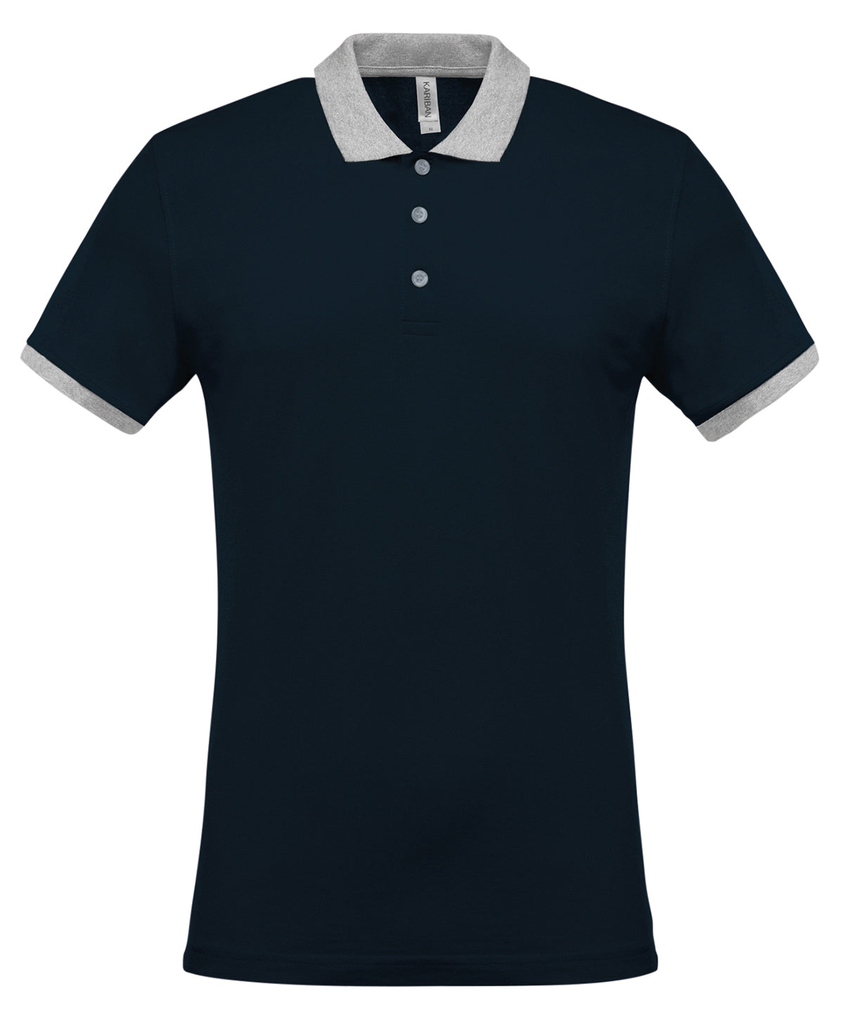 KB258 Two-tone piqué polo shirt