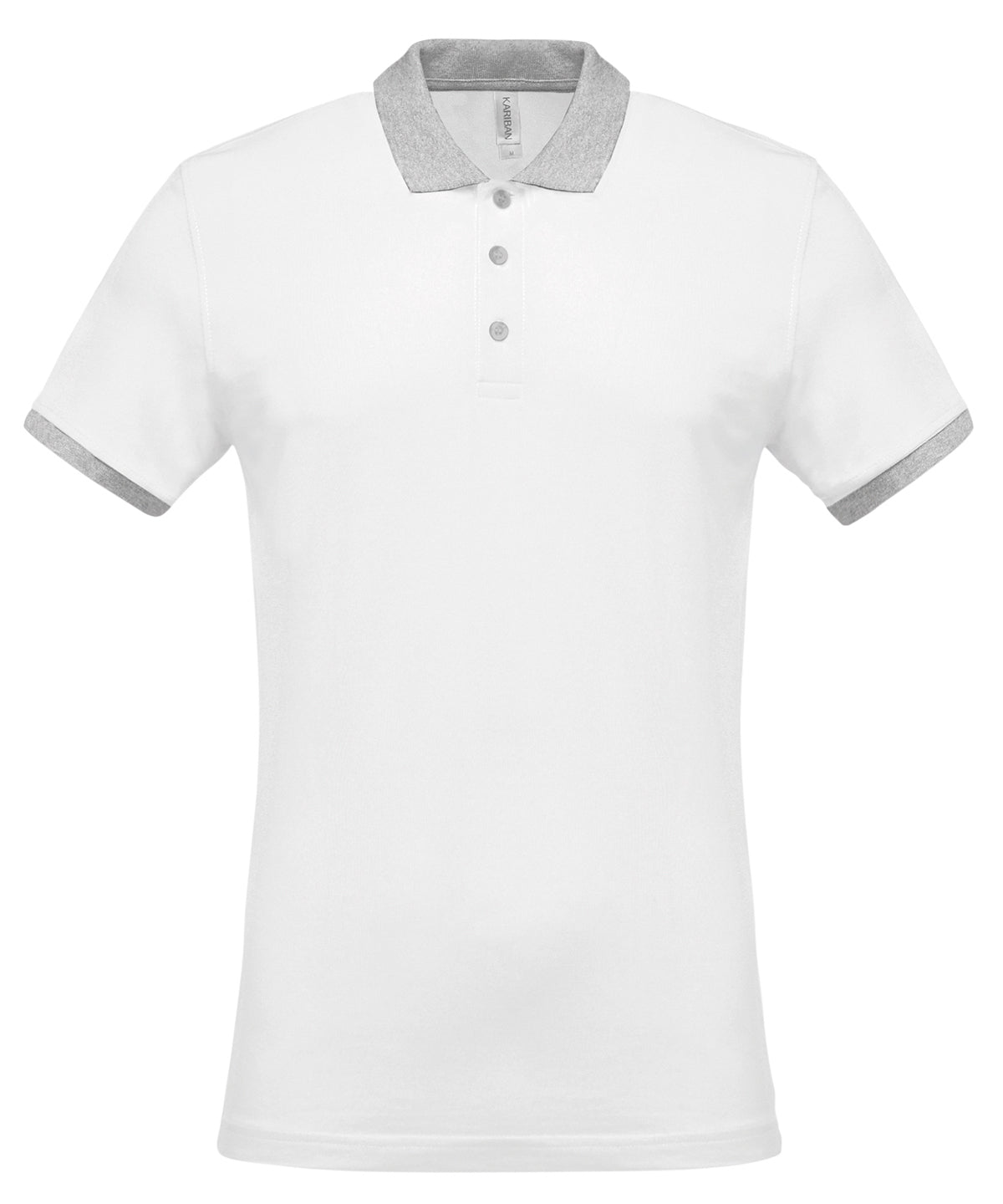 KB258 Two-tone piqué polo shirt