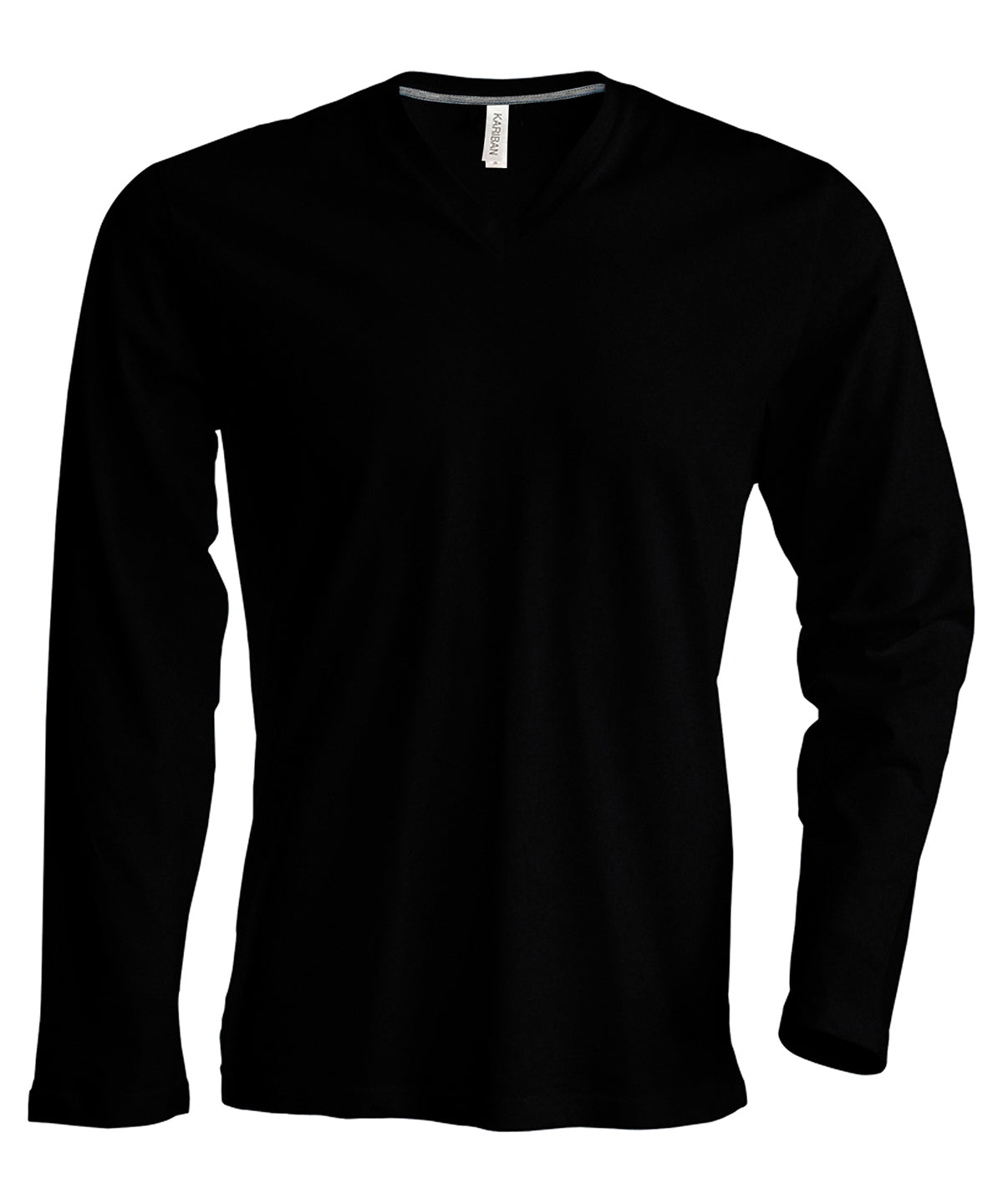 KB358 Men's long-sleeved V-neck T-shirt