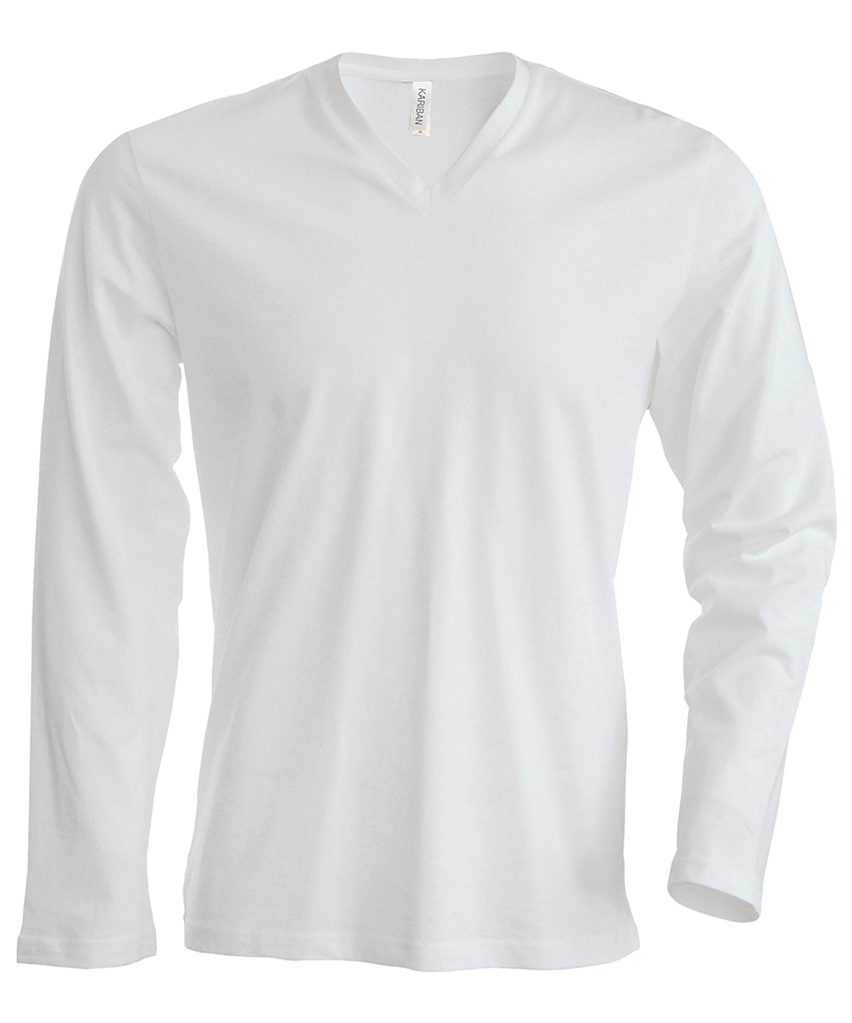 KB358 Men's long-sleeved V-neck T-shirt