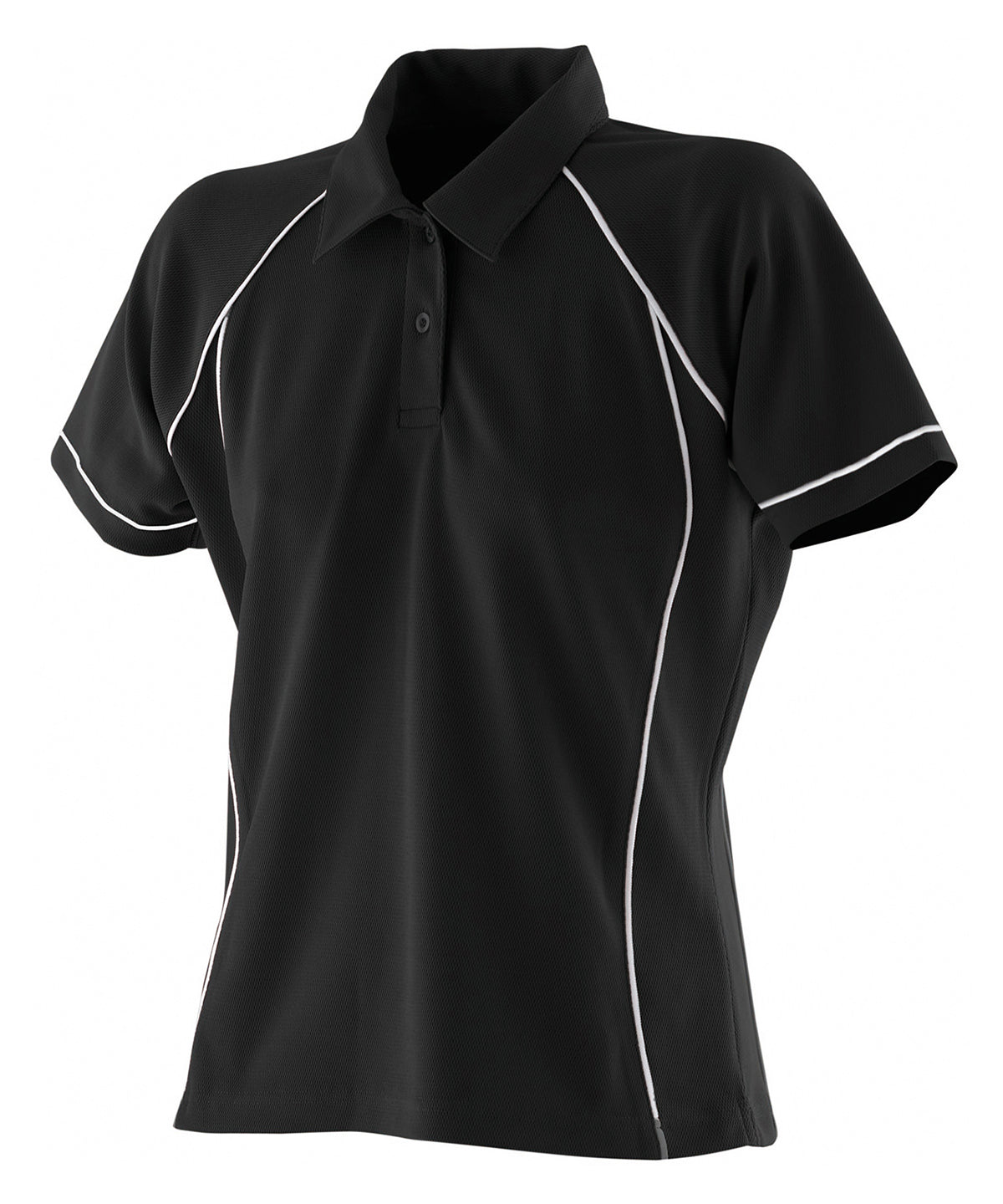 LV371 Women's piped performance polo