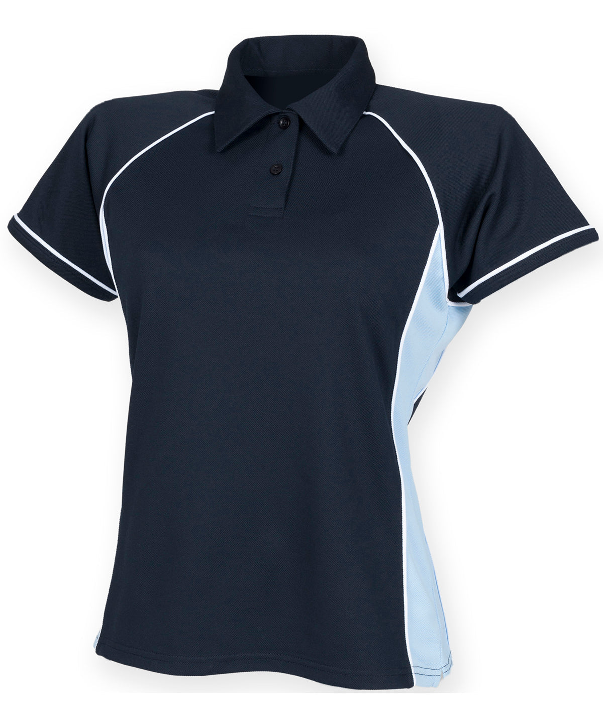 LV371 Women's piped performance polo
