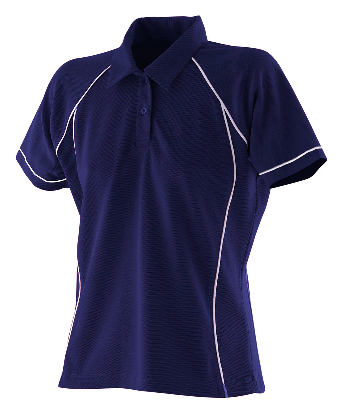LV371 Women's piped performance polo