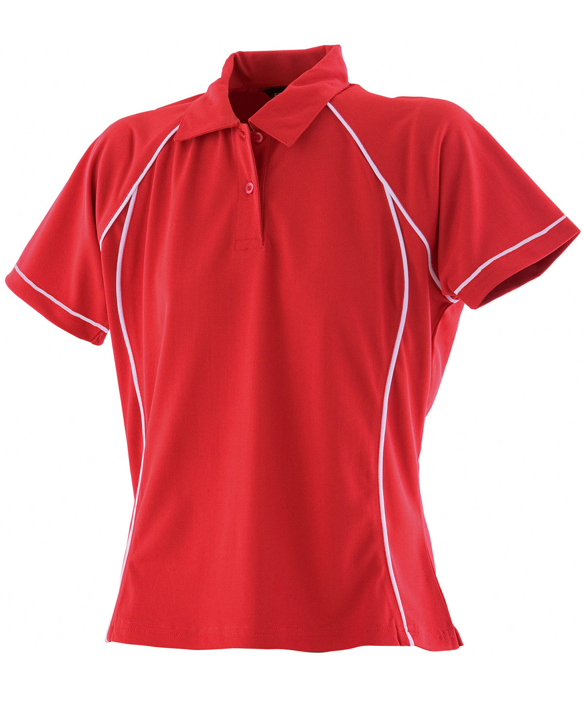LV371 Women's piped performance polo