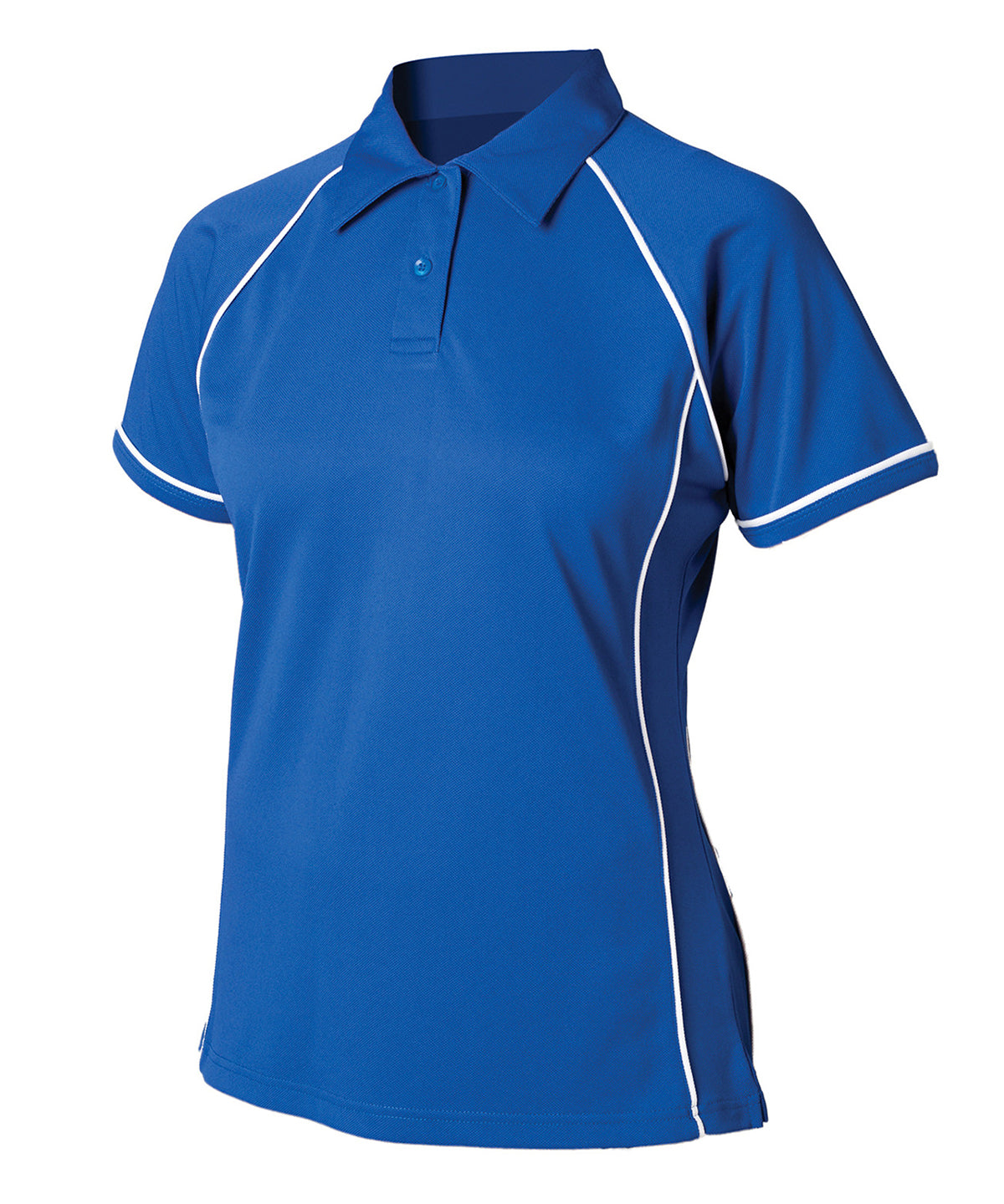 LV371 Women's piped performance polo