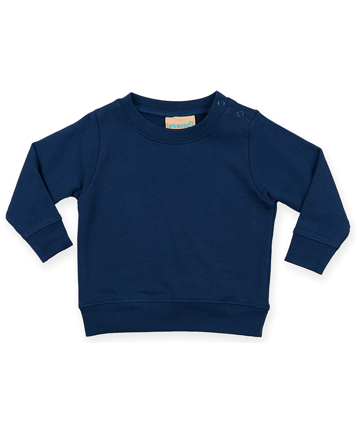 LW06T Crew neck sweatshirt with shoulder poppers