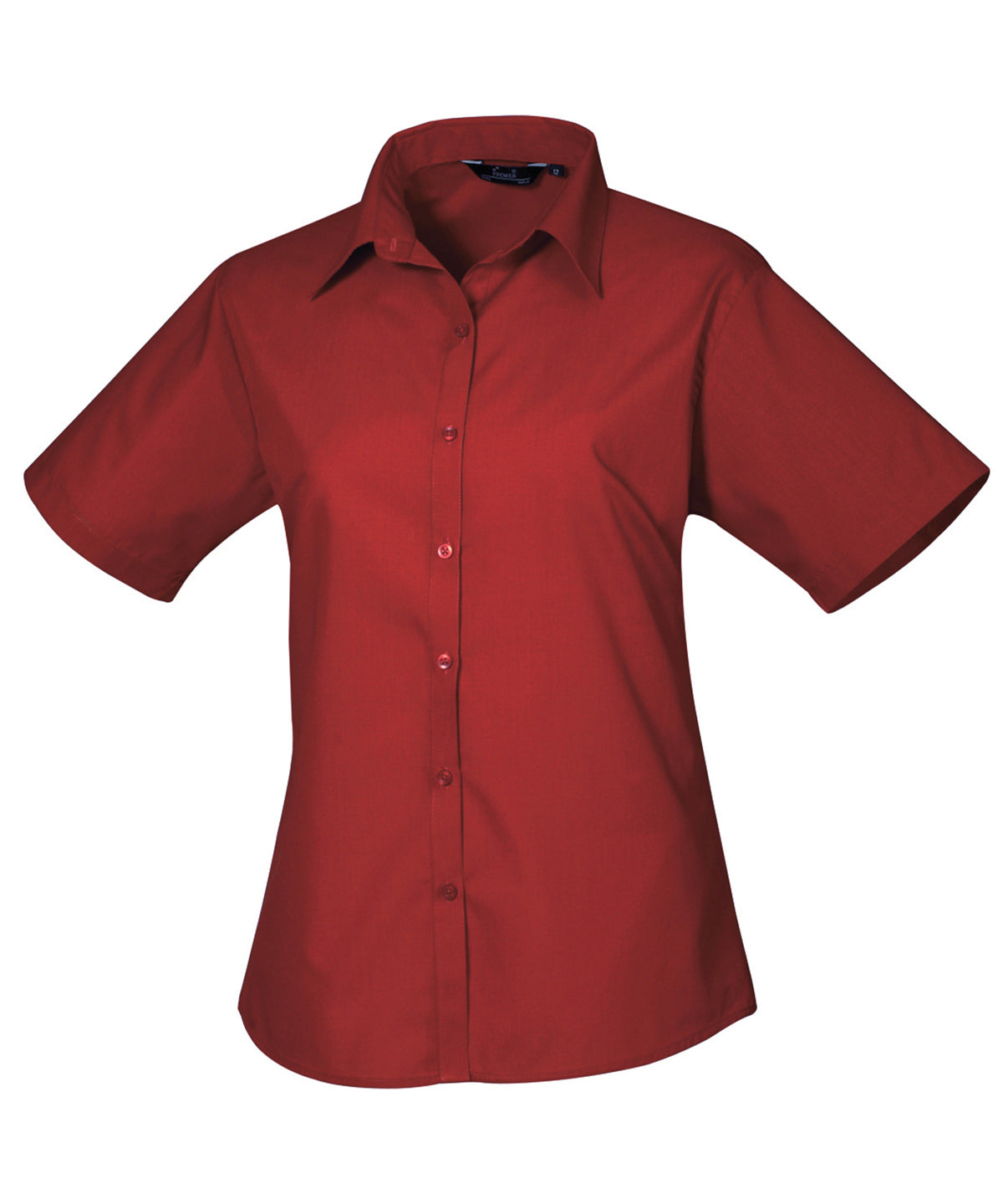 PR302 Women's short sleeve poplin blouse