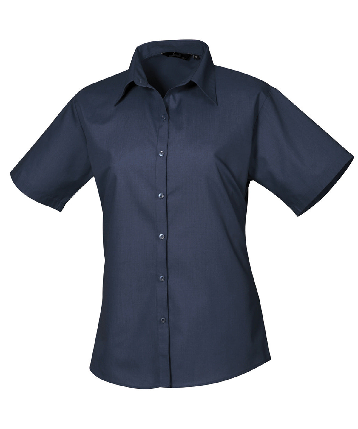 PR302 Women's short sleeve poplin blouse
