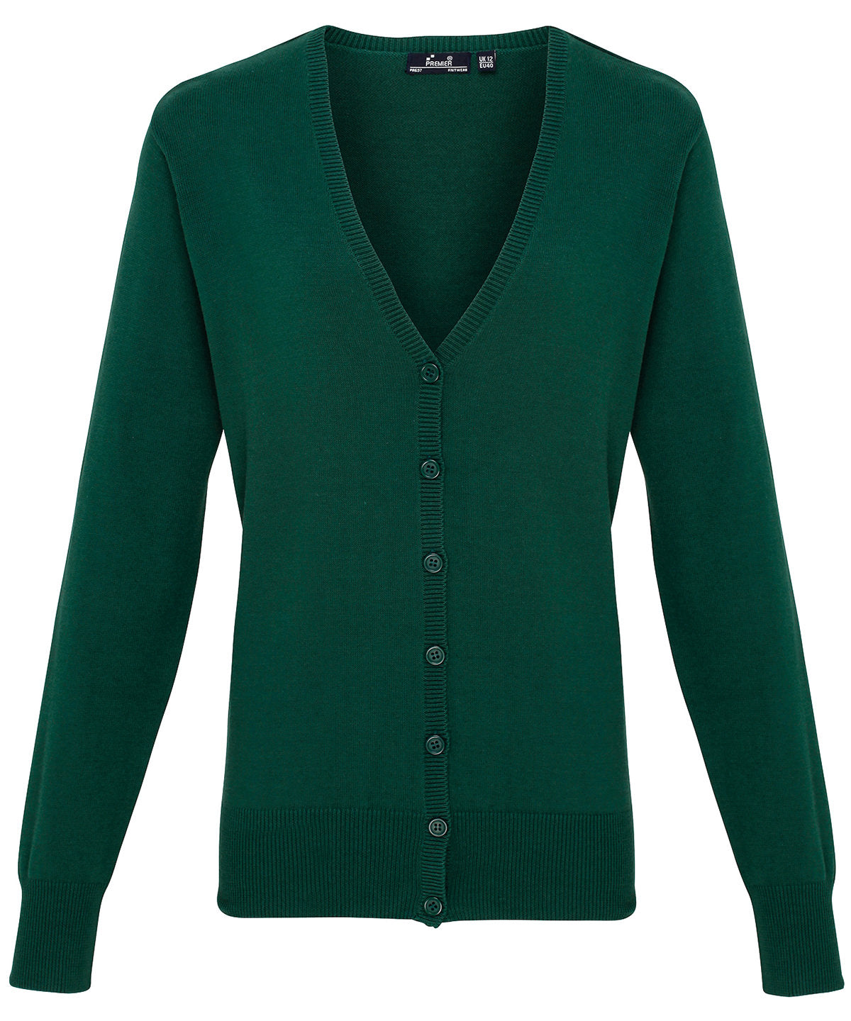 PR697  Women's button-through knitted cardigan