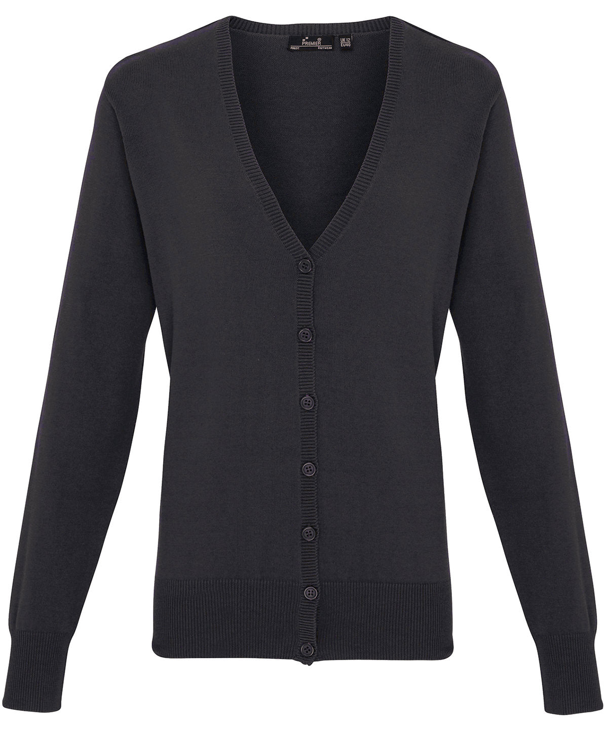 PR697  Women's button-through knitted cardigan