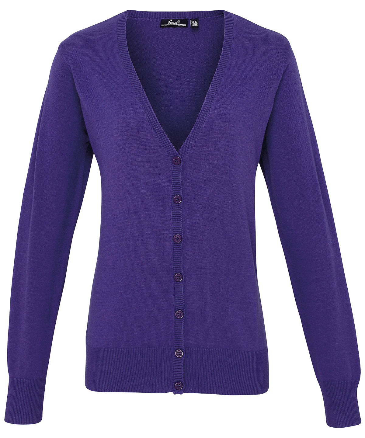 PR697  Women's button-through knitted cardigan