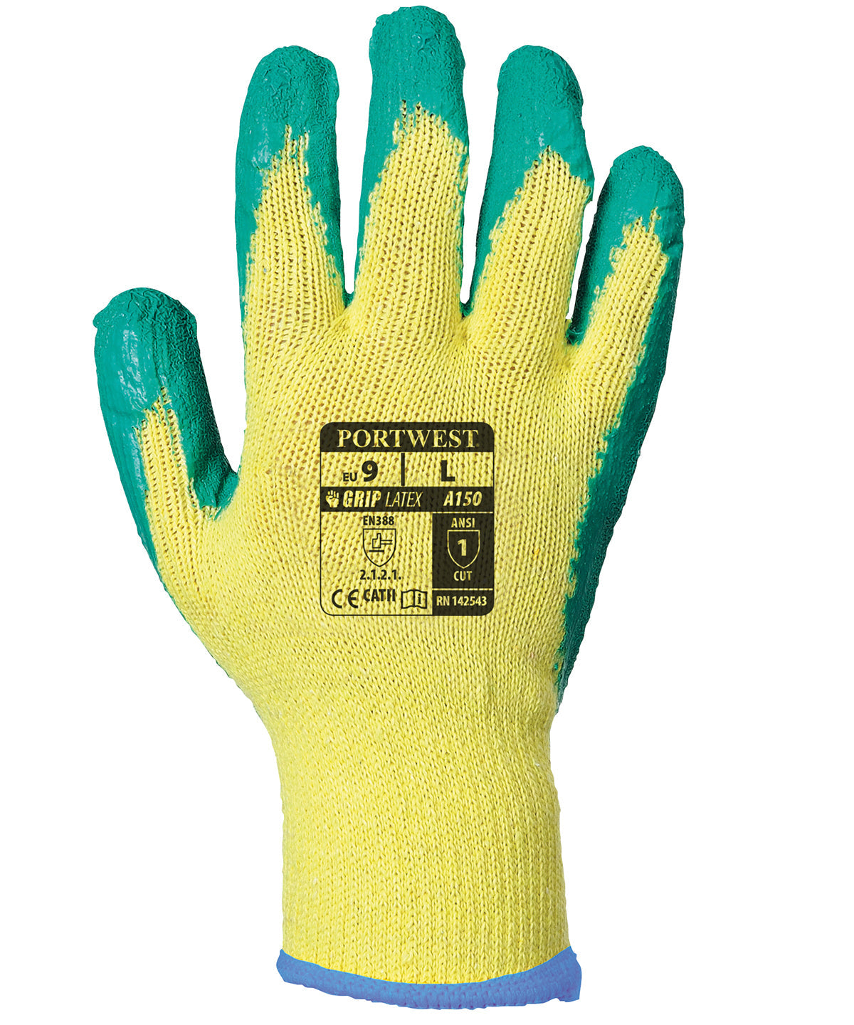 PW072 Classic grip glove - latex (A150)