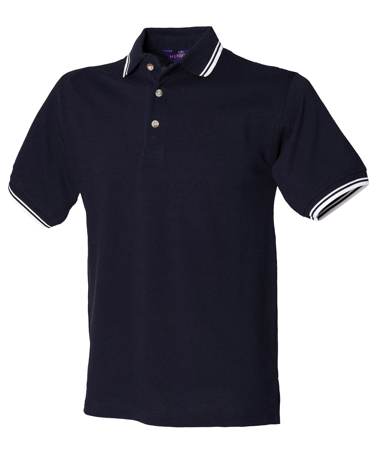 HB150 Double tipped collar and cuff polo shirt