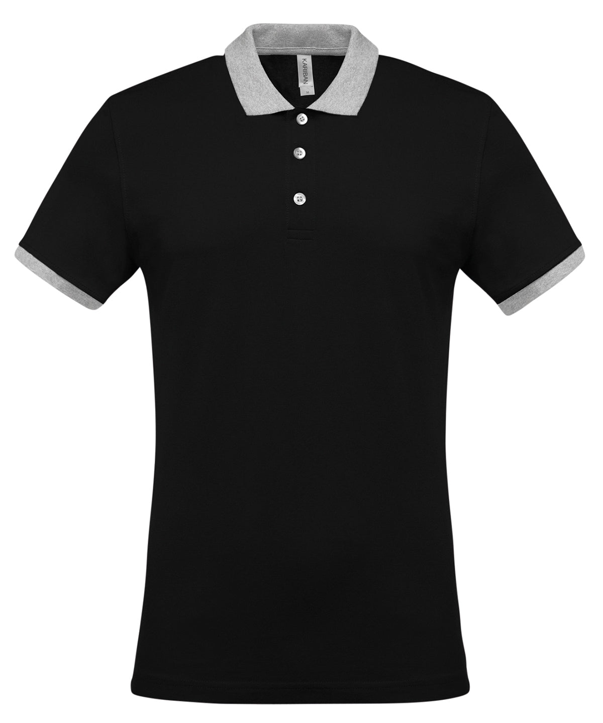 KB258 Two-tone piqué polo shirt