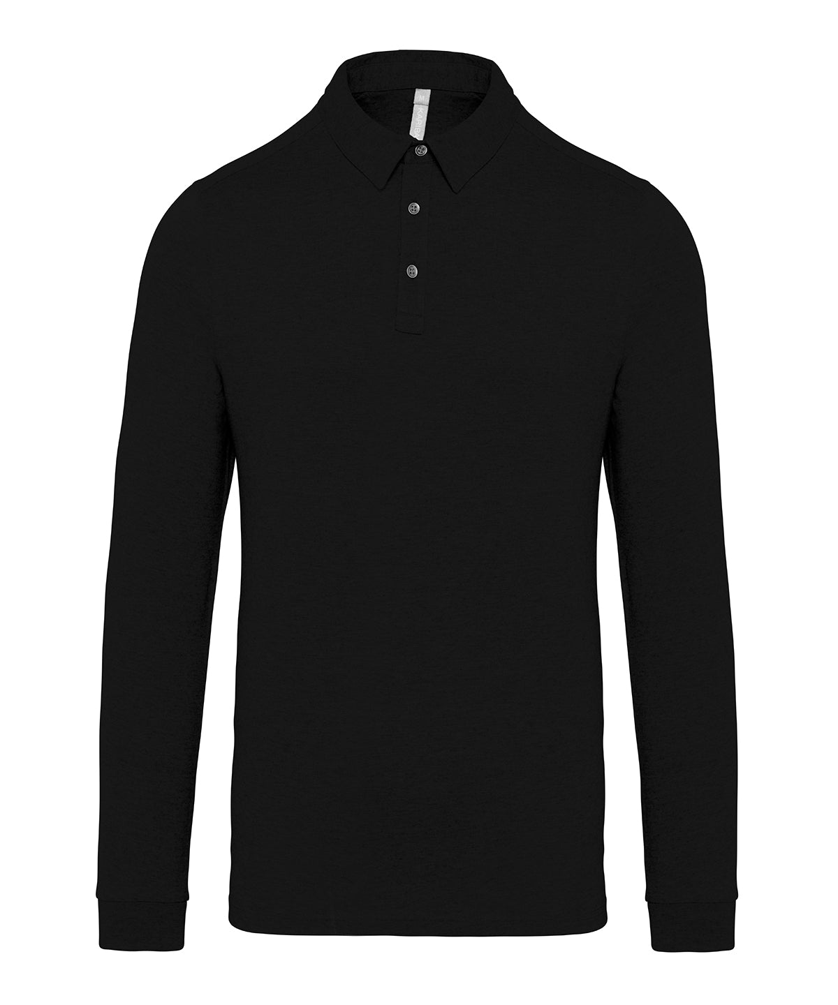 KB264 Jersey knit long sleeve polo shirt