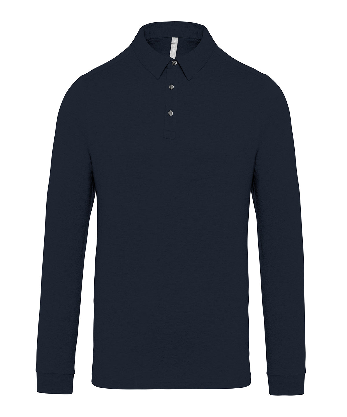 KB264 Jersey knit long sleeve polo shirt