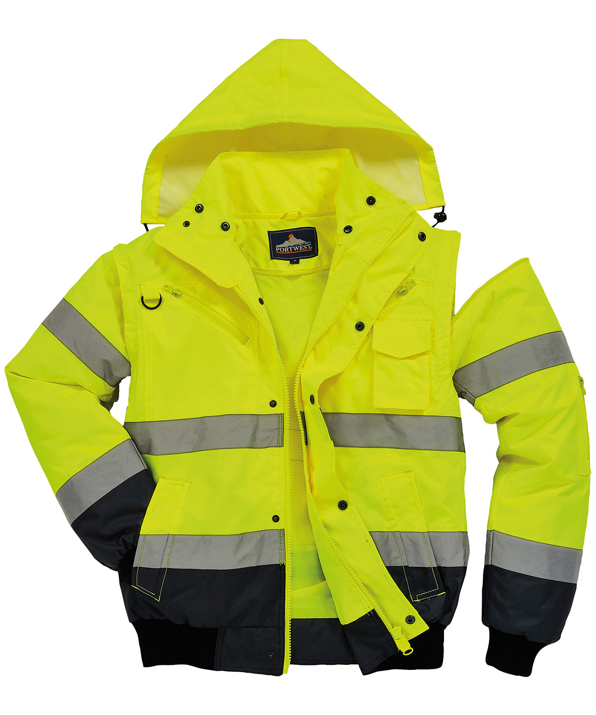 PW013 Hi-vis contrast bomber jacket (C465)