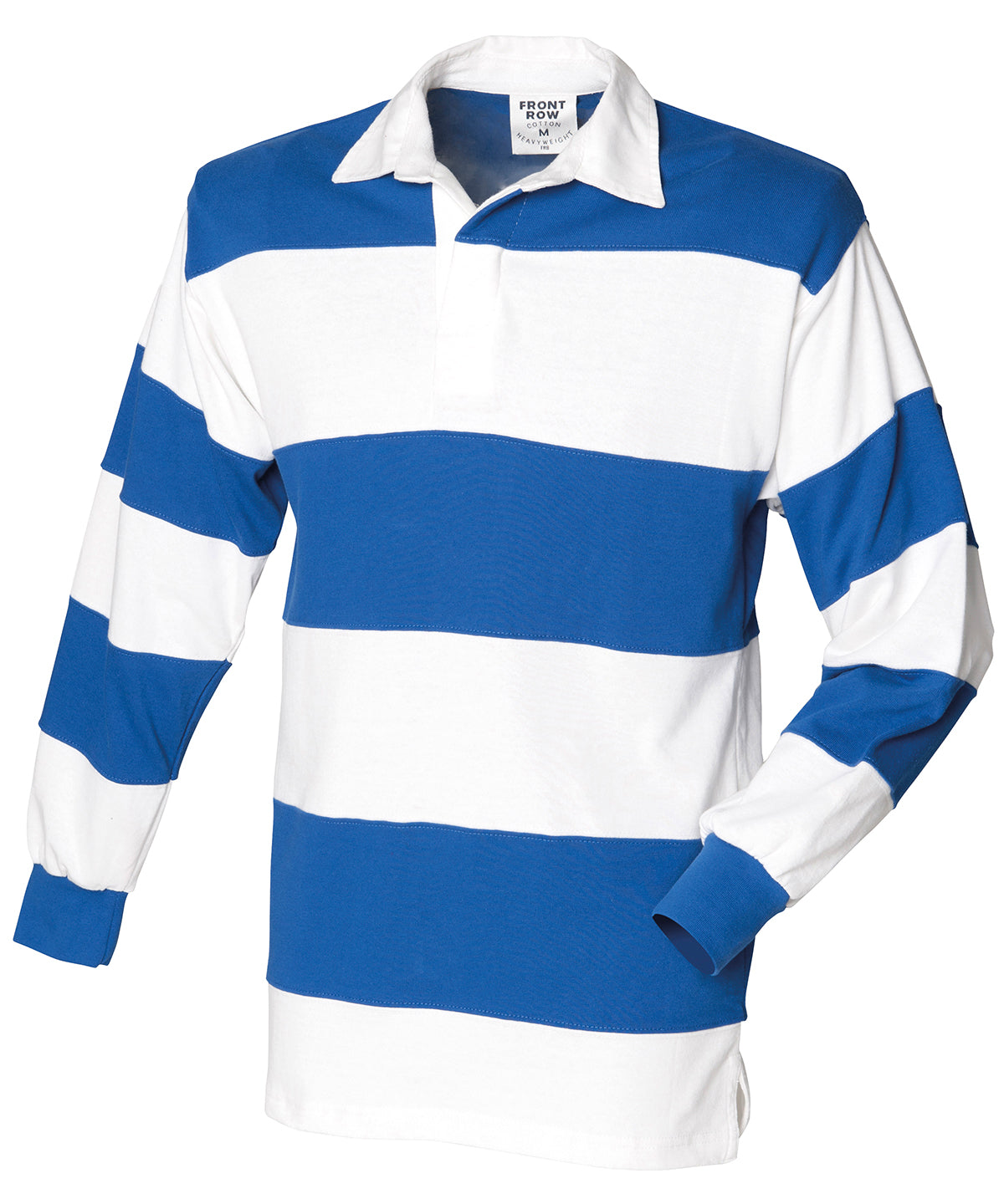 FR08M Sewn stripe long sleeve rugby shirt