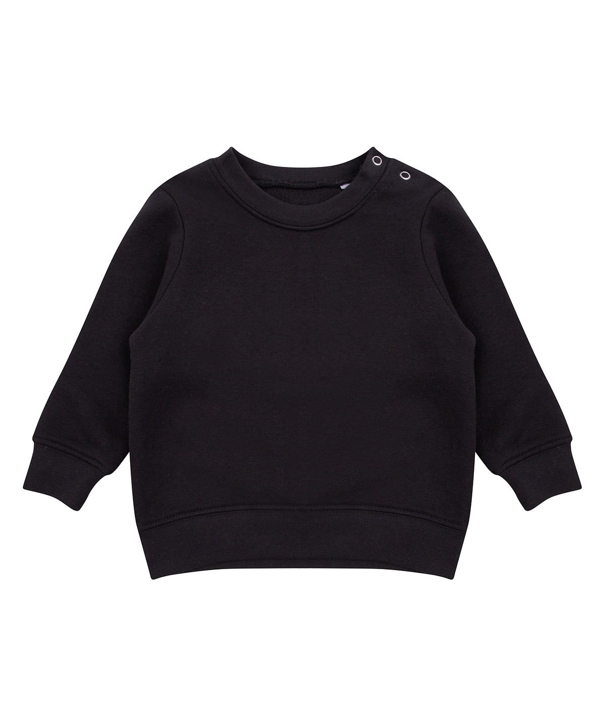 LW06T Crew neck sweatshirt with shoulder poppers
