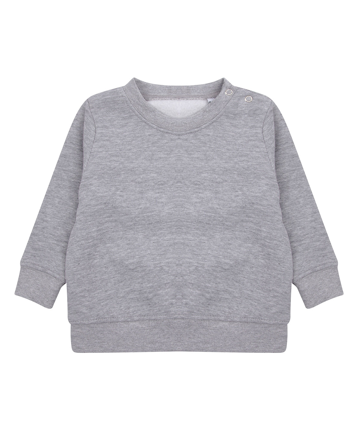 LW06T Crew neck sweatshirt with shoulder poppers
